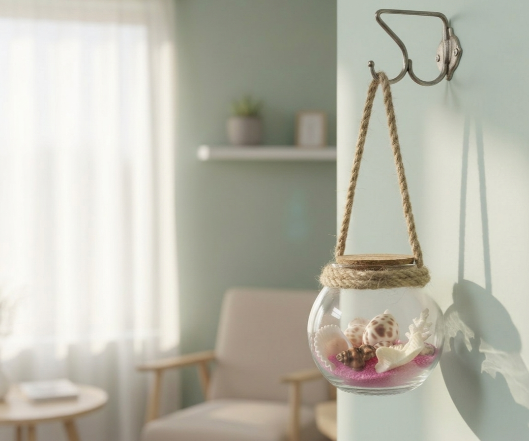 Seaside Solace Hanging Terrarium
