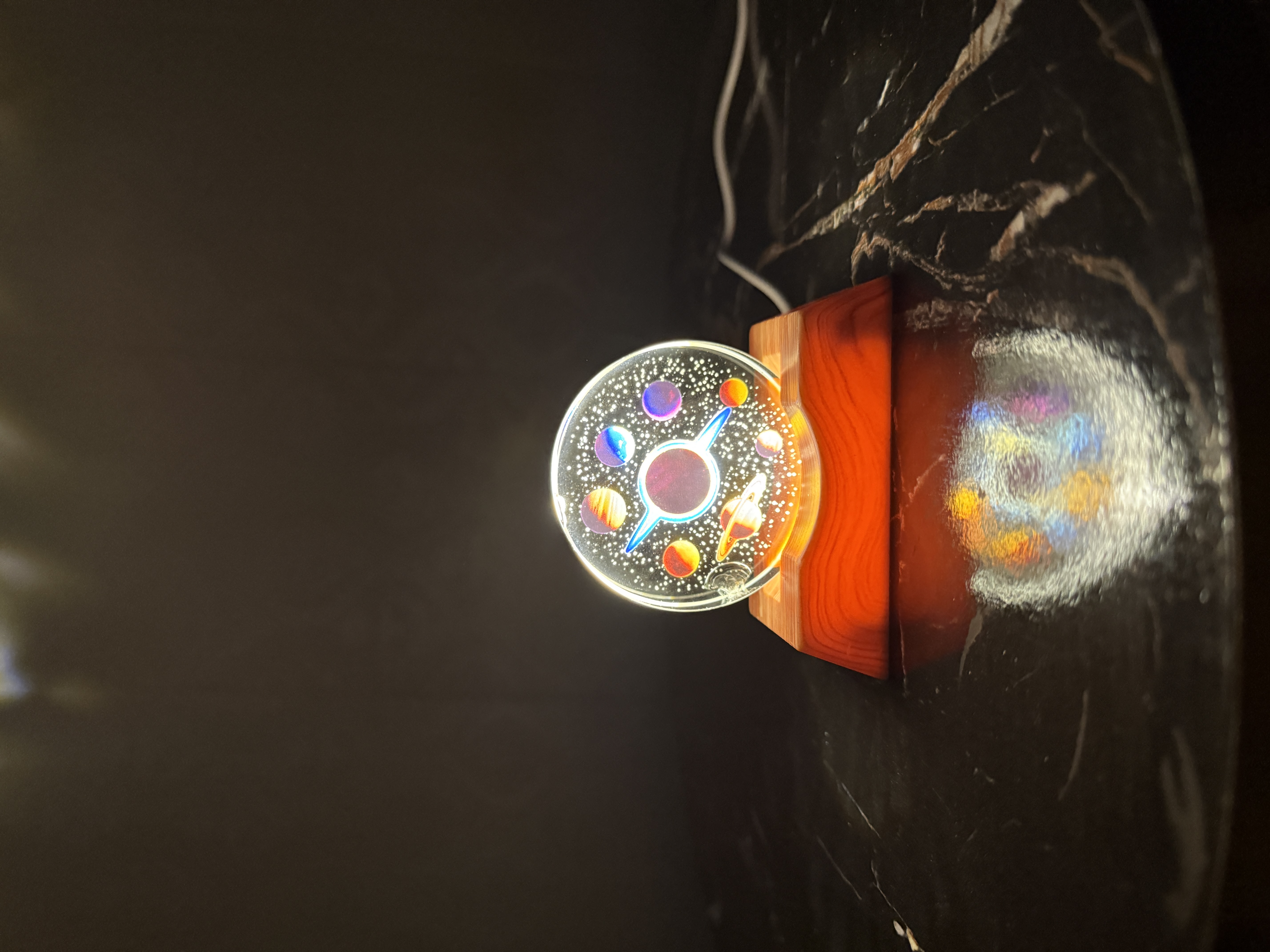 Laser Engraved Solar System Globe